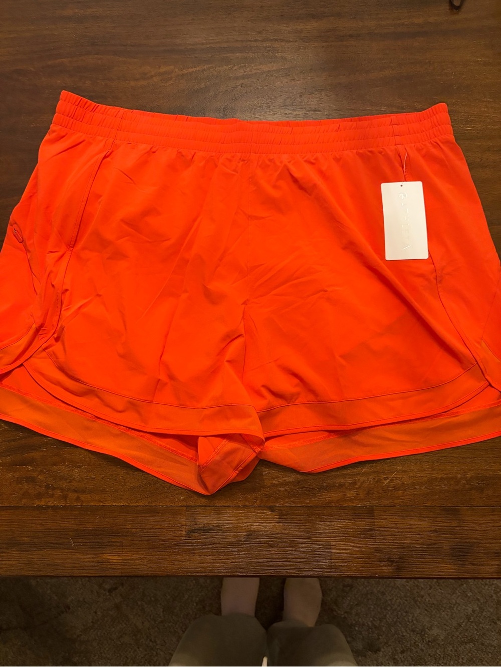 NWT Athleta Mesh Racer Run 4” Shorts Size 3X Bright Orange Running